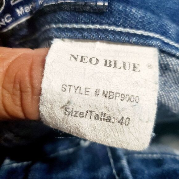 Neo Blue Jeans Men's Shorts Size 40 - Picture 10 of 10